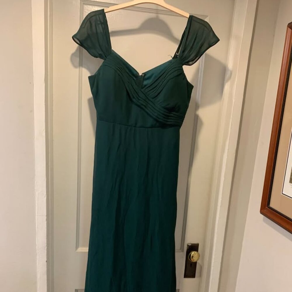 Emerald Green Birdy Grey Bridesmaid Dress